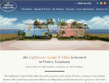 Tablet Screenshot of lighthouselodgevenice.com